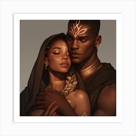 Egyptian Couple Art Print