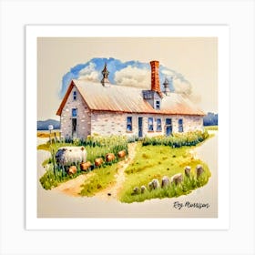 FM-63 RURAL CREAMERY Art Print