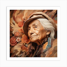 Portrait Of An Indian Woman Art Print