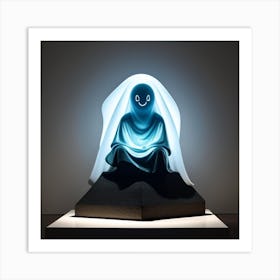 Ghost In A Blue Robe Art Print