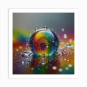 Water Drop Art Print