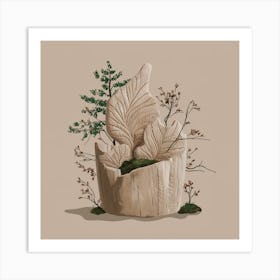 Tree In A Pot 2 Art Print