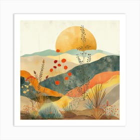 Desert Landscape Art Print