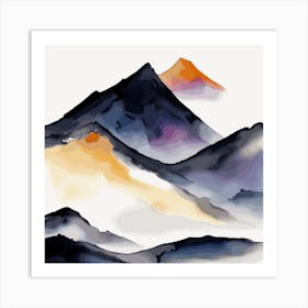 Mountains In The Sky 1 Art Print