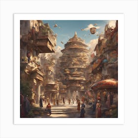 City Of Fantasy Art Print