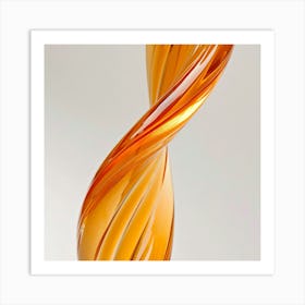 Orange Glass Sculpture Art Print