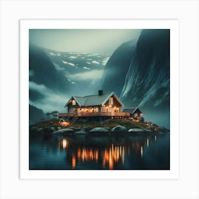 House On The Island Art Print