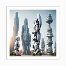 Futuristic Cityscape 11 Art Print