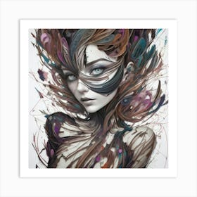 Abstract Girl (57) Art Print