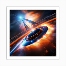 Alien Spaceship 8 Art Print
