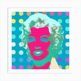 MARILYN Indigo Art Print