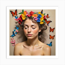 Whimsical Serenity A Portrait Of Nature And Grace (11) Art Print