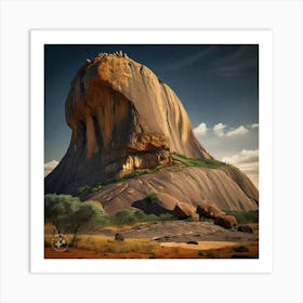 Rock In The Desert Art Print