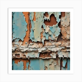 Peeling Paint Art Print