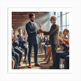 Award To a businessman Art Print