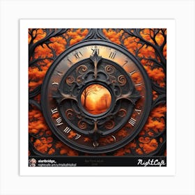 Clock Of The Forest Art Print