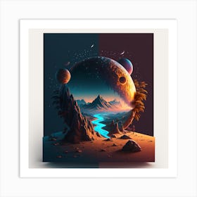 Landscape Universe Flayer 1 Art Print