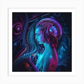 Techno Transcendence Art Print