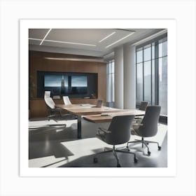 Modern Conference Room Art Print