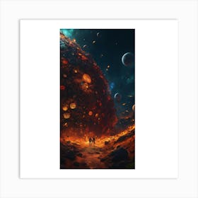 Planet In Space Art Print