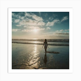 Default Sky Ocean Beach Art 1 Art Print