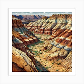 Canyons Of Arizona Art Print