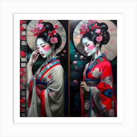 Geisha Art Print