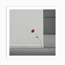 Flower In The Corner Art Print