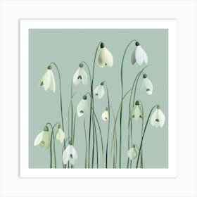 Snowdrops Art Print