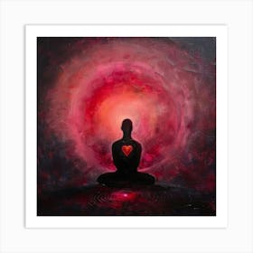 Heart Of Meditation Art Print