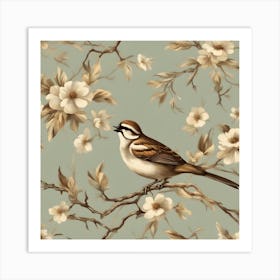 Bird On A Branch 2 Art Print