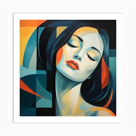 Abstract Of A Woman 2 Art Print