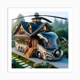 House On Wheels Art Print