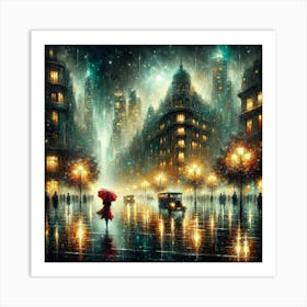 Night On The Street Art Print