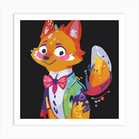 Fox Painting Art Print