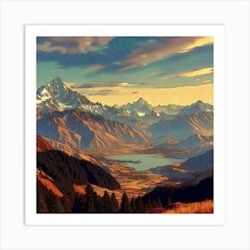 Alpine Serenity 6 1 Art Print