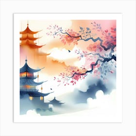 Chinese Pagoda 14 Art Print