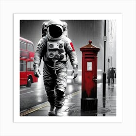 Astronaut - London Art Print