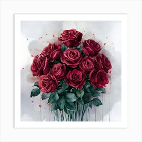 Red Roses 4 Art Print