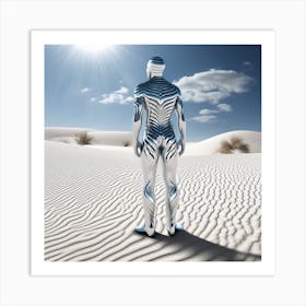 Man In The Desert 134 Art Print