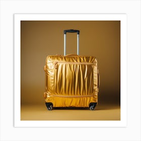 Gold Luggage 1 Art Print