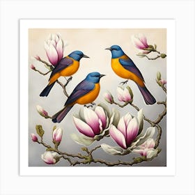 Magnolias Art Print