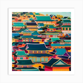 Asian Cityscape Art Print