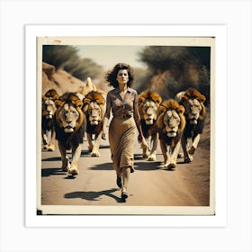 Lions Art Print