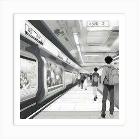 Subway Station 1 Art Print