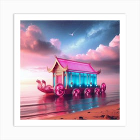 Chinese Boat Art Print