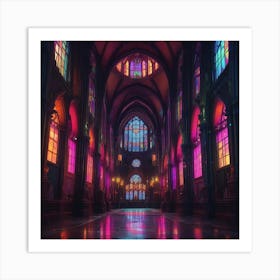 Stained Glass Window 9 Art Print