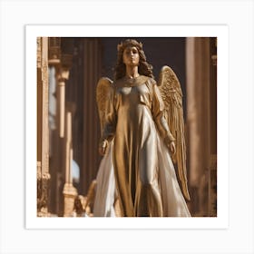 The Angel Woman Art Print