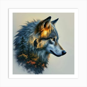 Wolfy Art Print