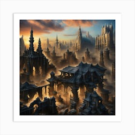 Fantasy City Art Print